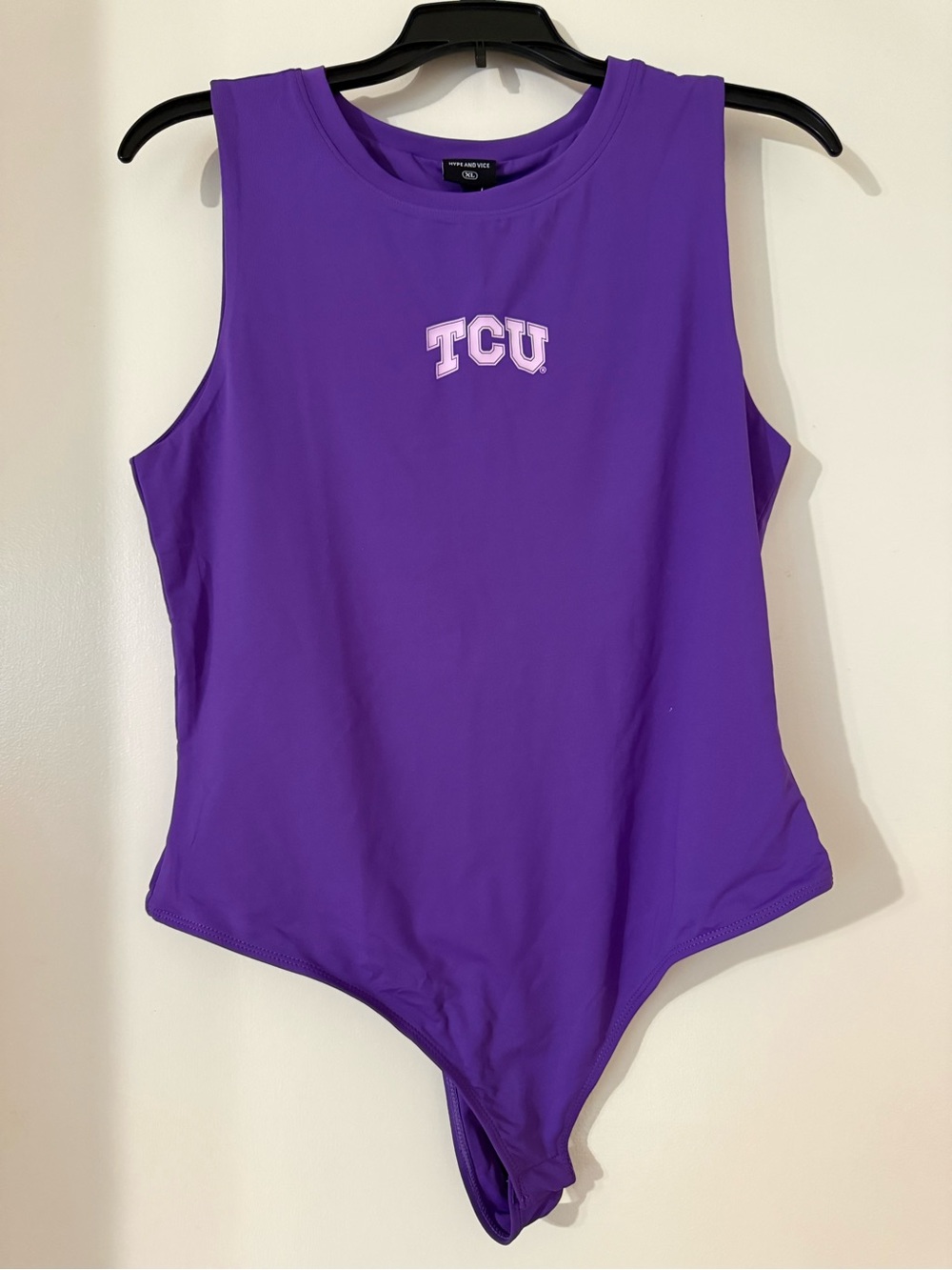 TEXAS CHRISTIAN UNIVERSITY TCU Contouring Bodysuit Purple XL